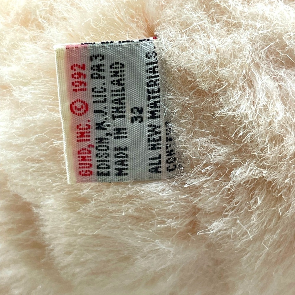 Vintage 1992 Gund Victoria secret Fluffy light pink Plush Collectible rare - Picture 11 of 14